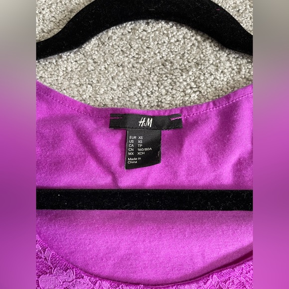 H&M Purple Lace Mini Dress - Picture 4 of 4